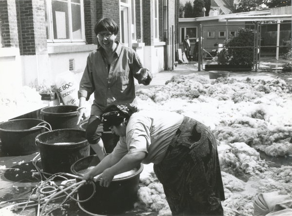 Wol wassen in de integratiedienst, jaren '90